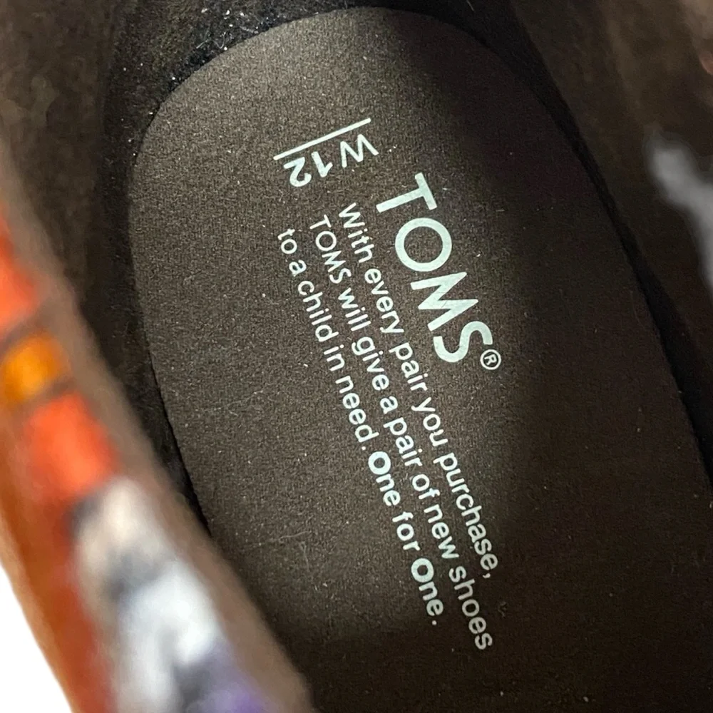 TOMS Blanket Aztec Stripe Leila Brown Suede Western Boho Bootie Women's 12 NEW - Picture 10 of 12